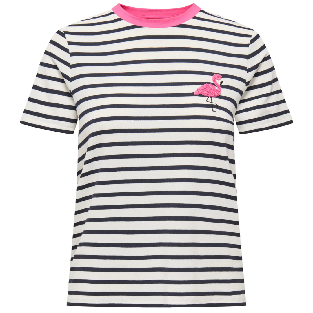 ONLY Ženska Majica ONLHEART FLAMINGO